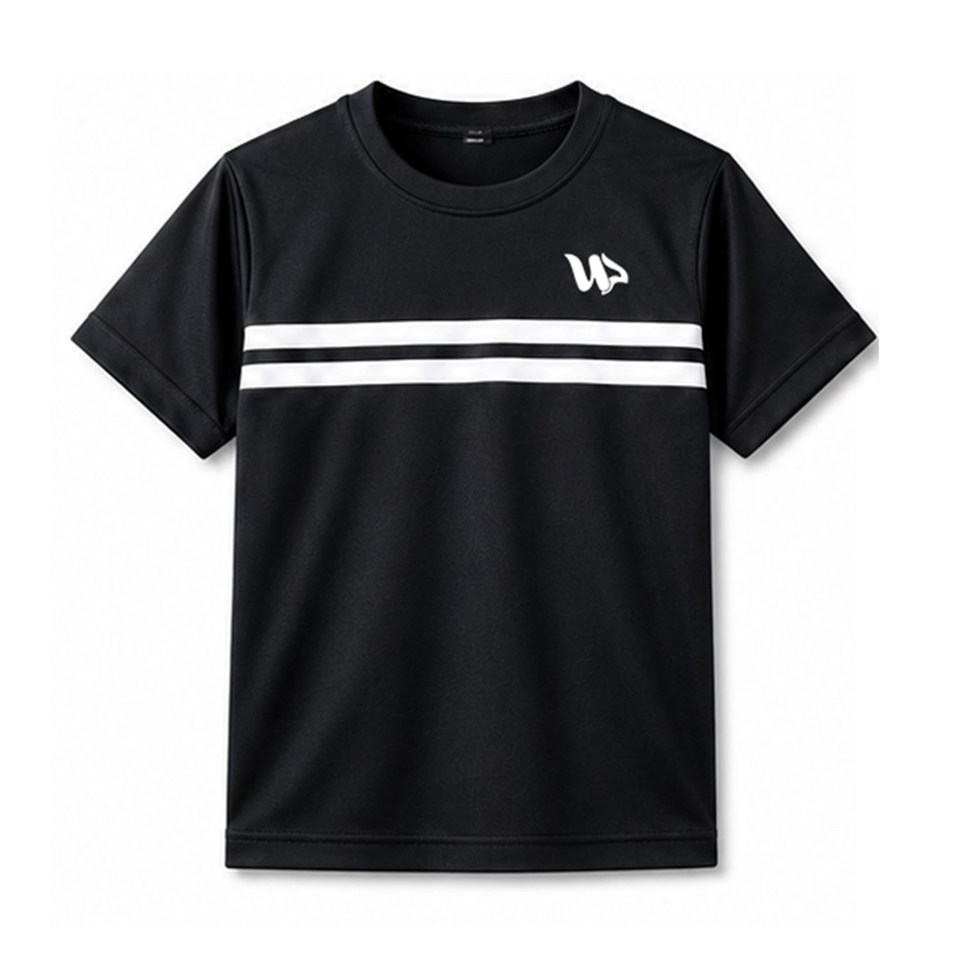 black w white stripes shirt front black w white stripes shirt front