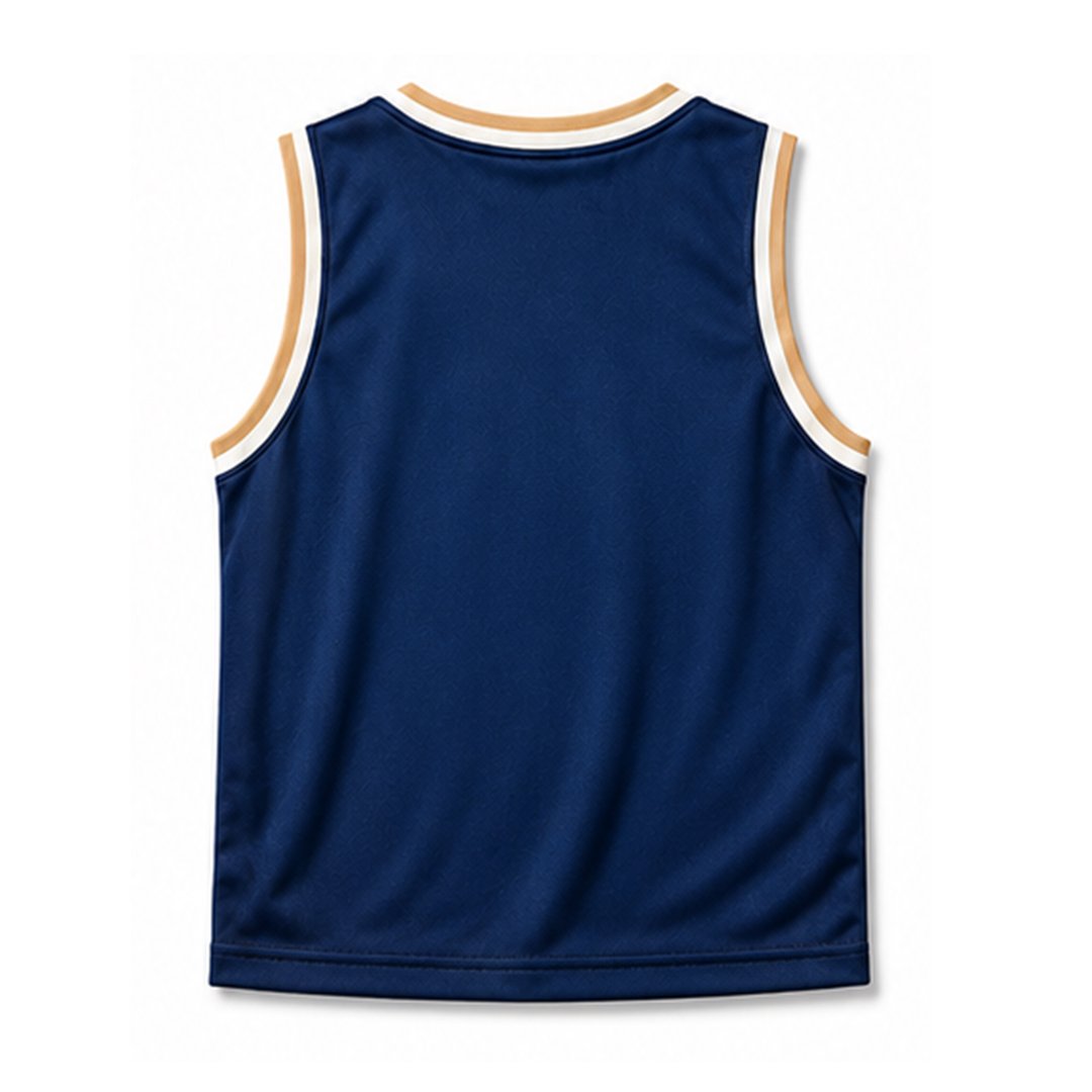 blue & golden top back blue & golden top back