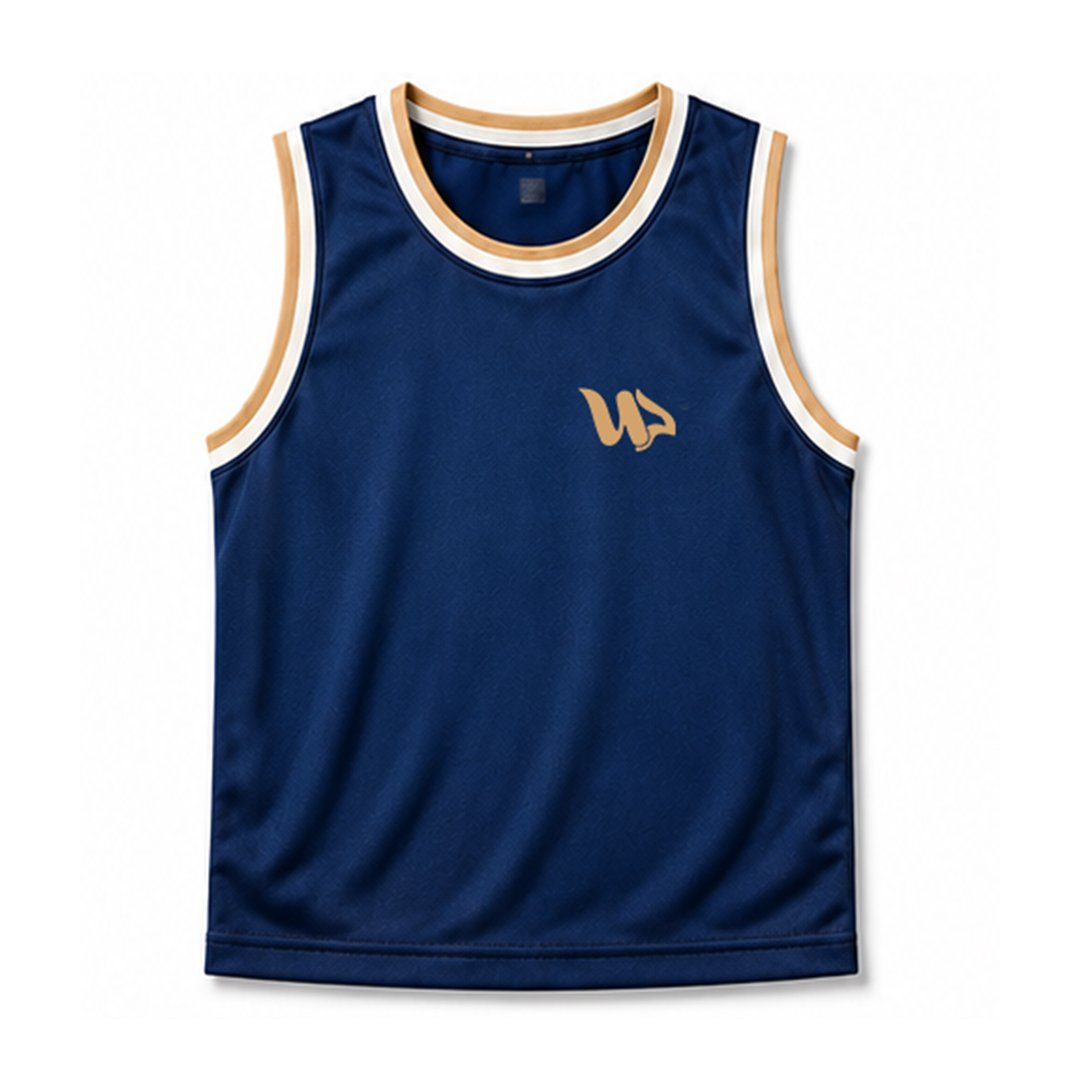 blue & golden top front blue & golden top front