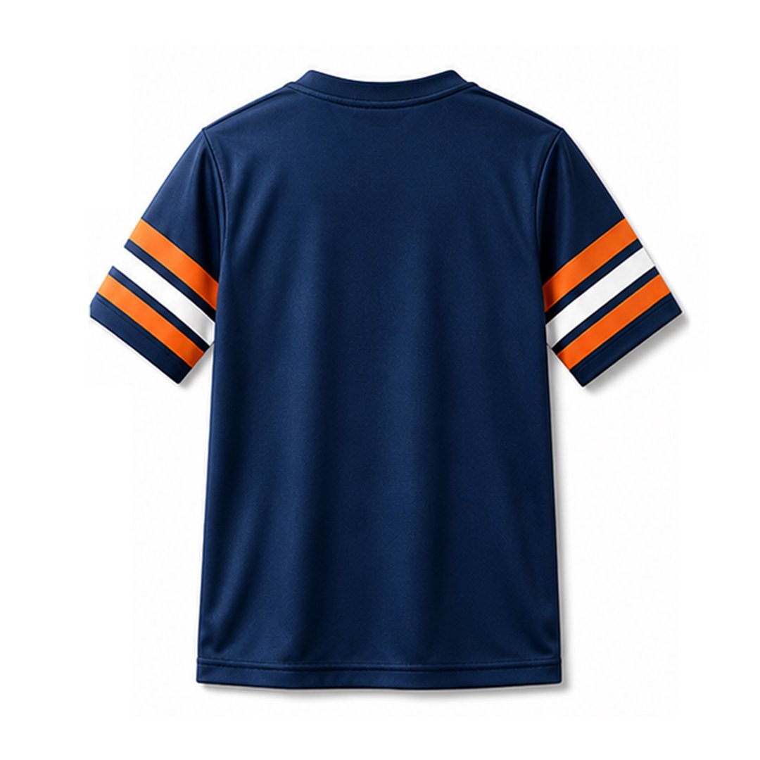 blue & orange shirt back blue & orange shirt back