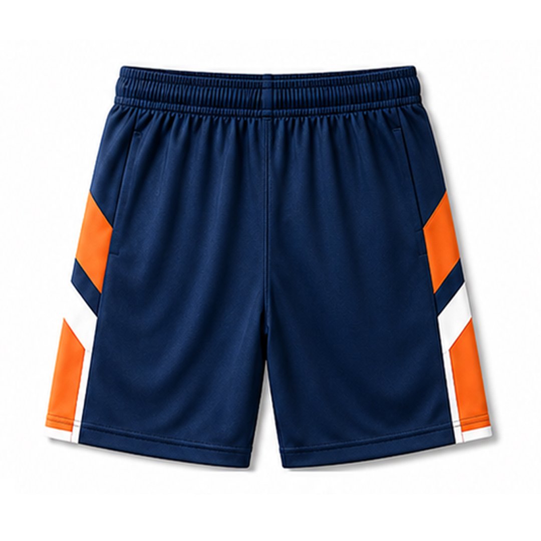 blue & orange short back blue & orange short back