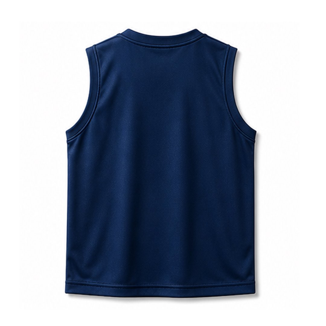blue & orange top back blue & orange top back