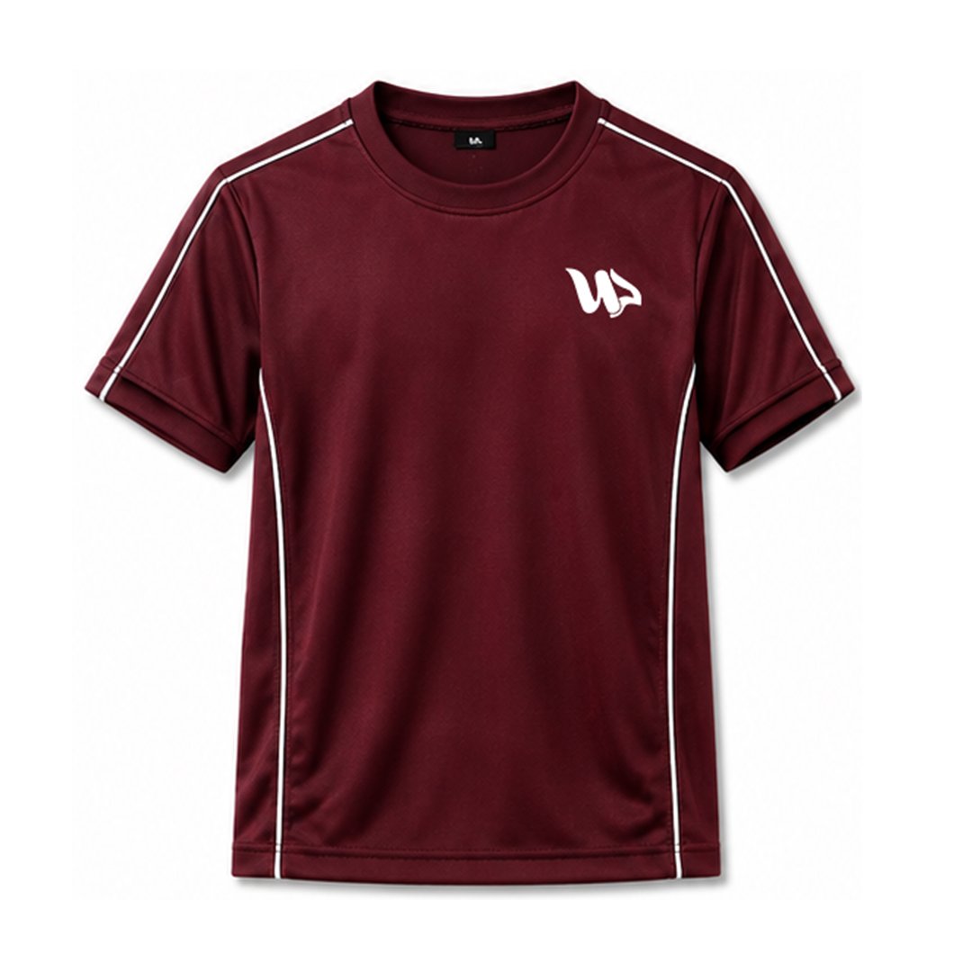 maroon shirt front maroon shirt front